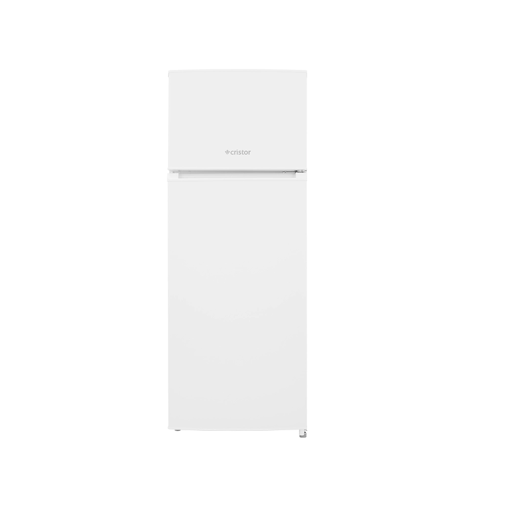 Réfrigérateur CRISTOR Double porte Defrost – 207 L – Blanc Réfrigérateur CRISTOR Double porte Defrost Blanc 207 L – Image 1