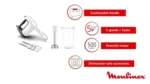 Batteur MOULINEX Prep'mix+ 500 W-Blanc – Image 2