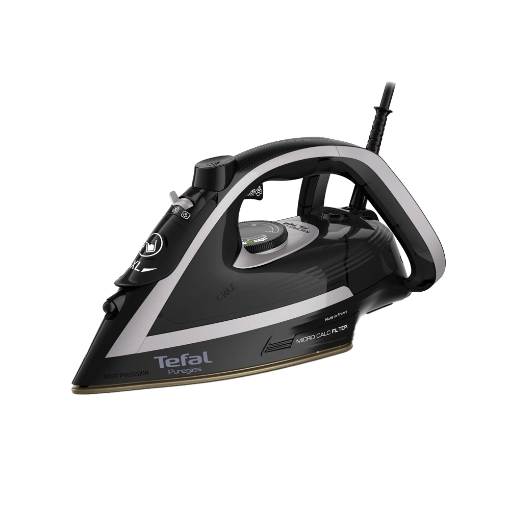 Fer à vapeur Puregliss Tefal FV8062E0 Fer à Repasser Vapeur Tefal Puregliss 3000W Noir – Image 1