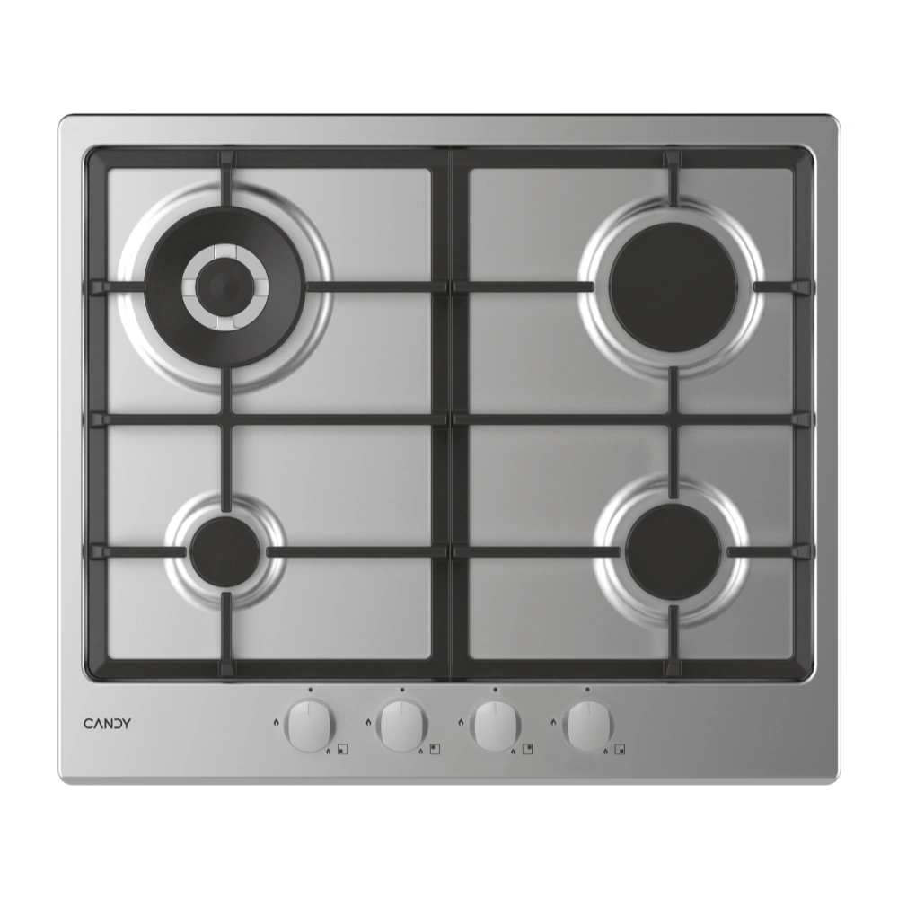 Design sans titre Table de cuisson CANDY INOX - 04 FEUX -WOK- Thermocouple CHG6BR4WX – Image 1