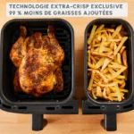 Air Fryer MOULINEX Dual Easy Fry & Grill 8.3L – Image 7