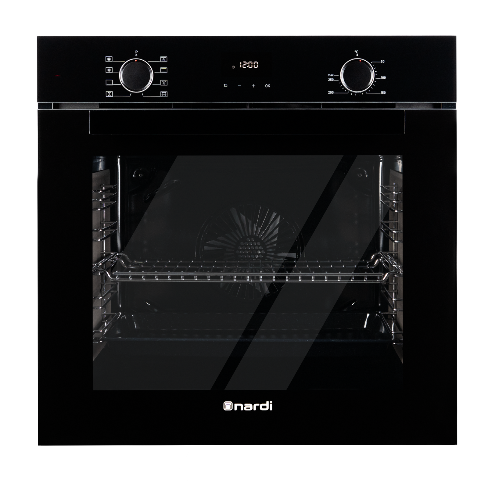 NFE73EDD5BG - Front Four Encastrable NARDI Elec-Elec Black glass 60 Cm – Image 1