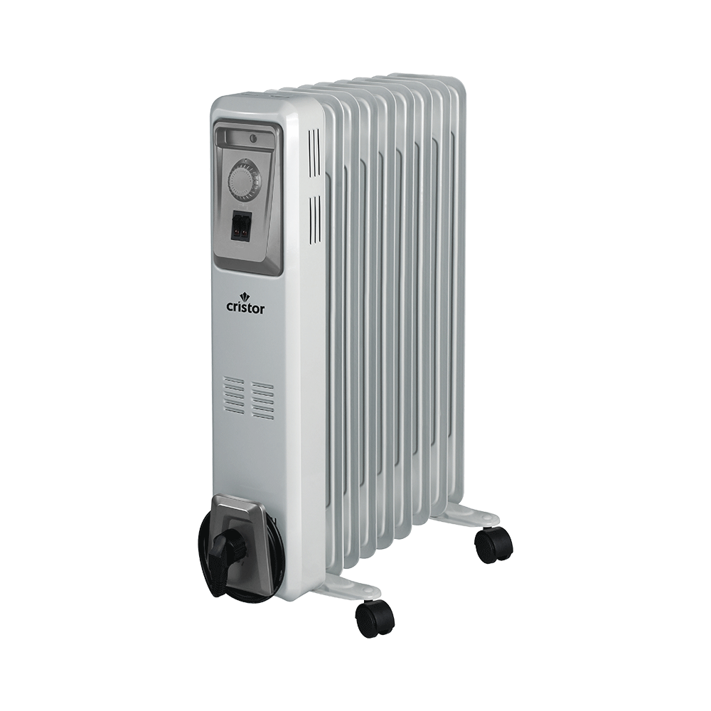 Radiateur Bain d’Huile CRISTOR  11 éléments 2500 W Gris