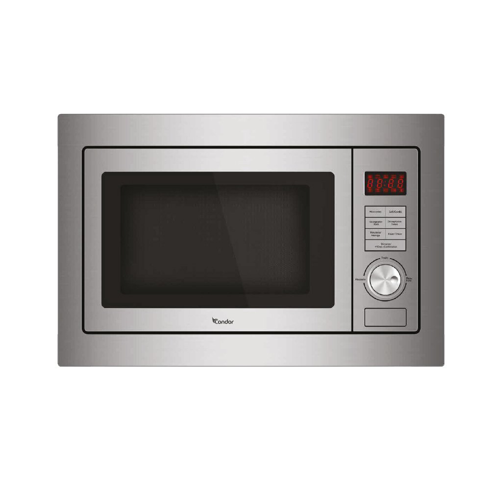 CMW-25DE2S Micro-ondes encastrable Condor Grill Inox 25 L – Image 1