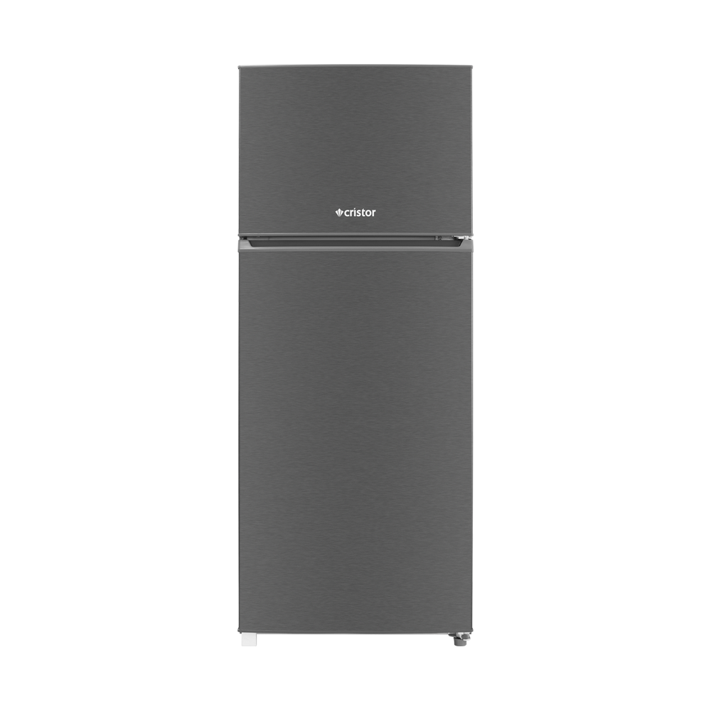 RFDK510G (1000x1000)_01 Réfrigérateur CRISTOR Double porte Defrost Gris 443 L – Image 1