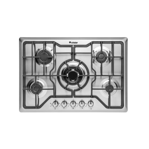 Table de cuisson CRISTOR Encastrable- 5Feux -Inox TE75WCR4EX