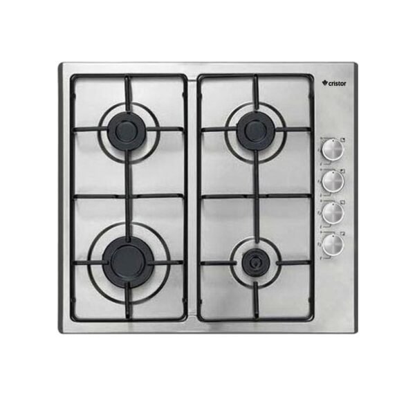 Table de cuisson CRISTOR Encastrable- 4 Feux - 60cm-Inox TE64CR3EX