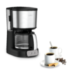Cafetière filtre TEFAL 15 tasses-noir inox CM470810