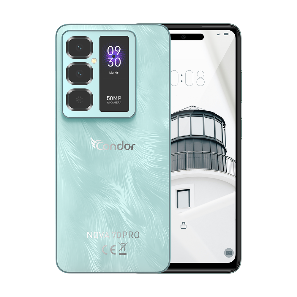 青绿 SMARTPHONE CONDOR NOVA 70 PRO 128GB/12GB – Image 1