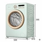 Machine à laver Hisense Roman Green 10.5 Kg Lavage 6 Kg Séchage – Image 2