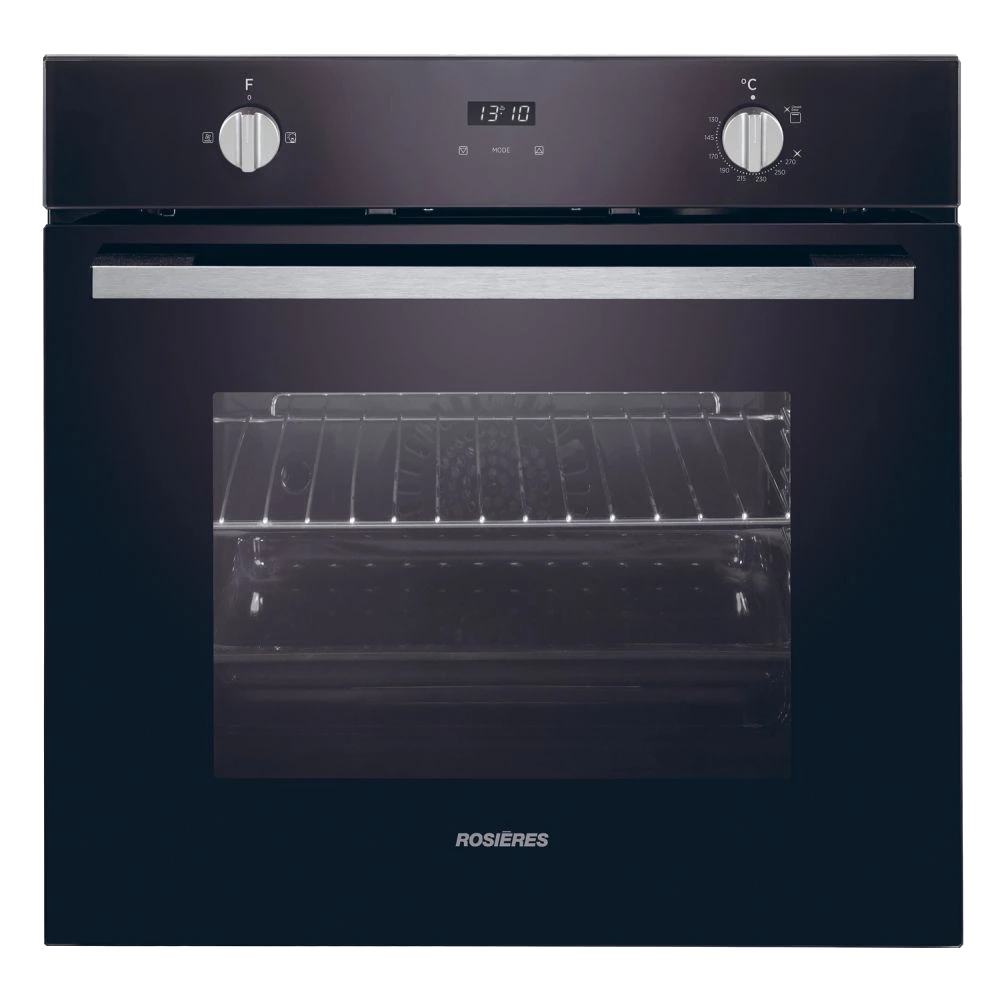 R6GGGFC2TN Four Encastrable Gaz-Gaz Noir Rosières Ventilé Afficheur 6 Fonctions – Image 1