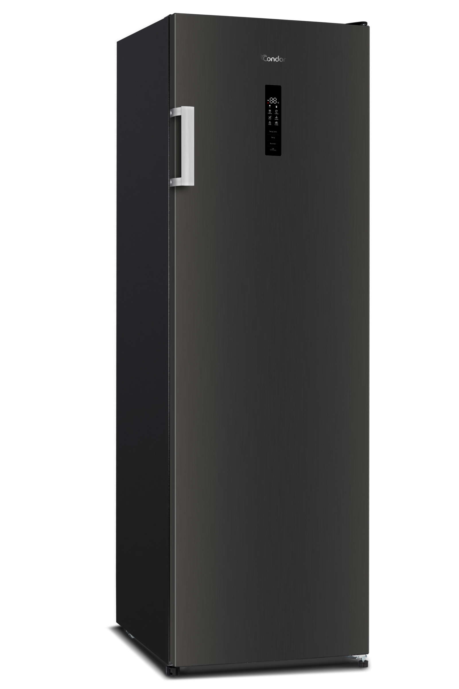 CFVN280 perspective (3) Congélateur Vertical Condor AURORA Series 280 L No Frost Inverter Dark Inox – Image 1