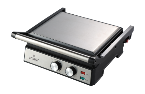 Panineuse & Grille Electrique Cristor 2000W Noir inox