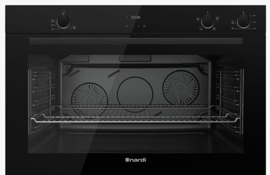 Four Encastrable Mixte NARDI 90 cm Air Fryer 128 Litres Verre Noir