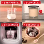 Machine à Glace Moulinex Dolci Rise – 10 Programmes, 1,4 L, 600 W – Image 5